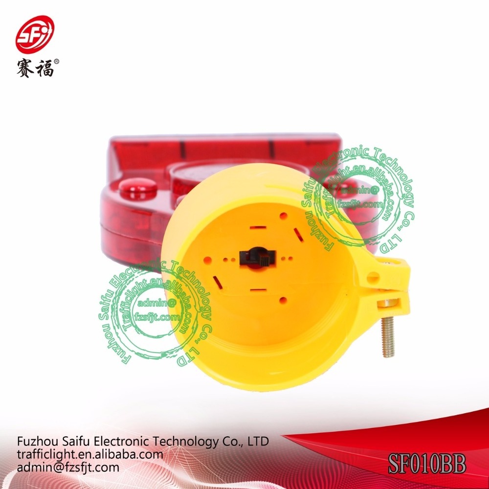 High intensity solar power led warning strobe traffic light