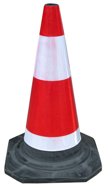 PVC Orange Traffic Safety Cone With Reflective Band Used Traffic Cones