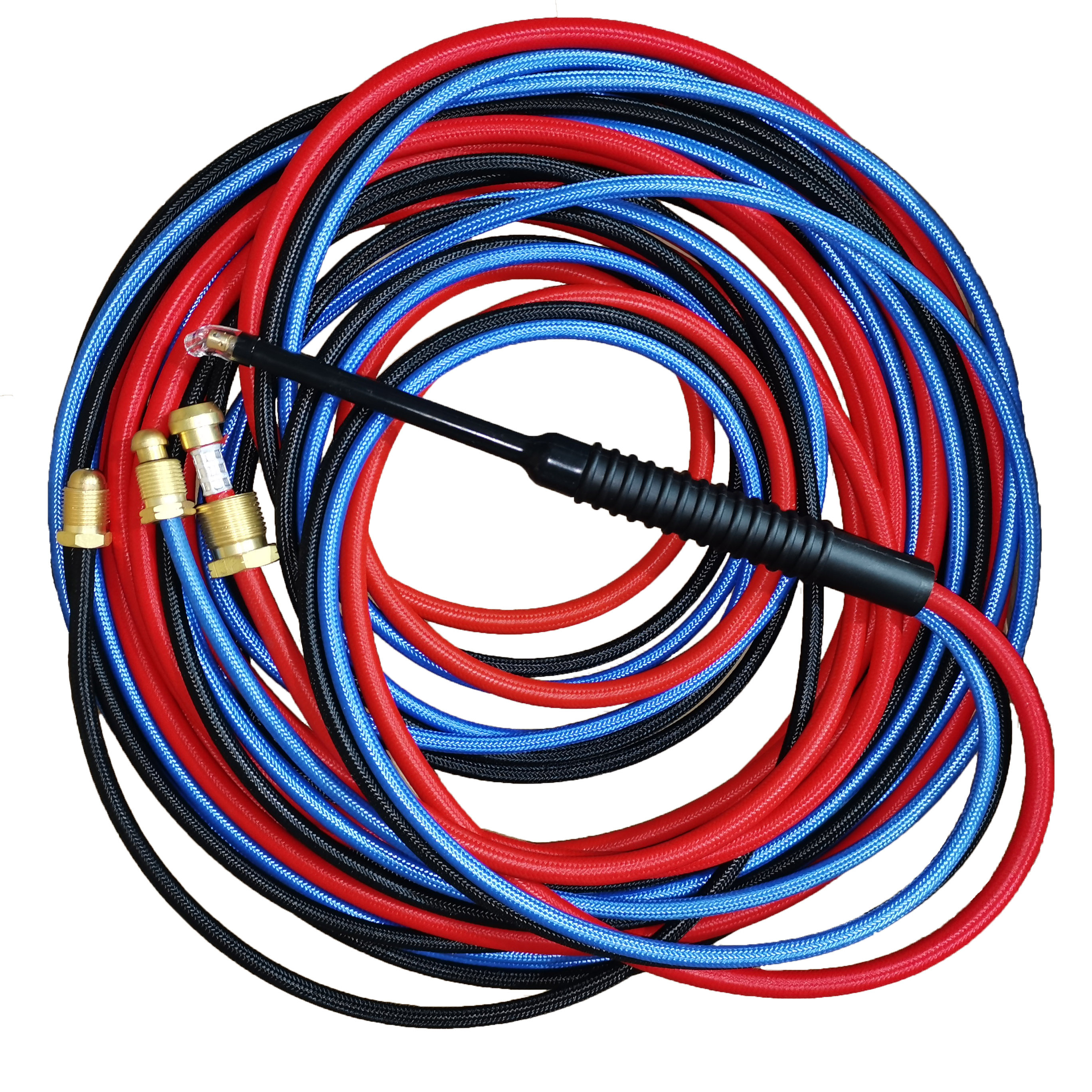 8M NC125 WT125 Long Micro Air or Water Cooled Tig Welding Torch With Red Soft Cable Hose