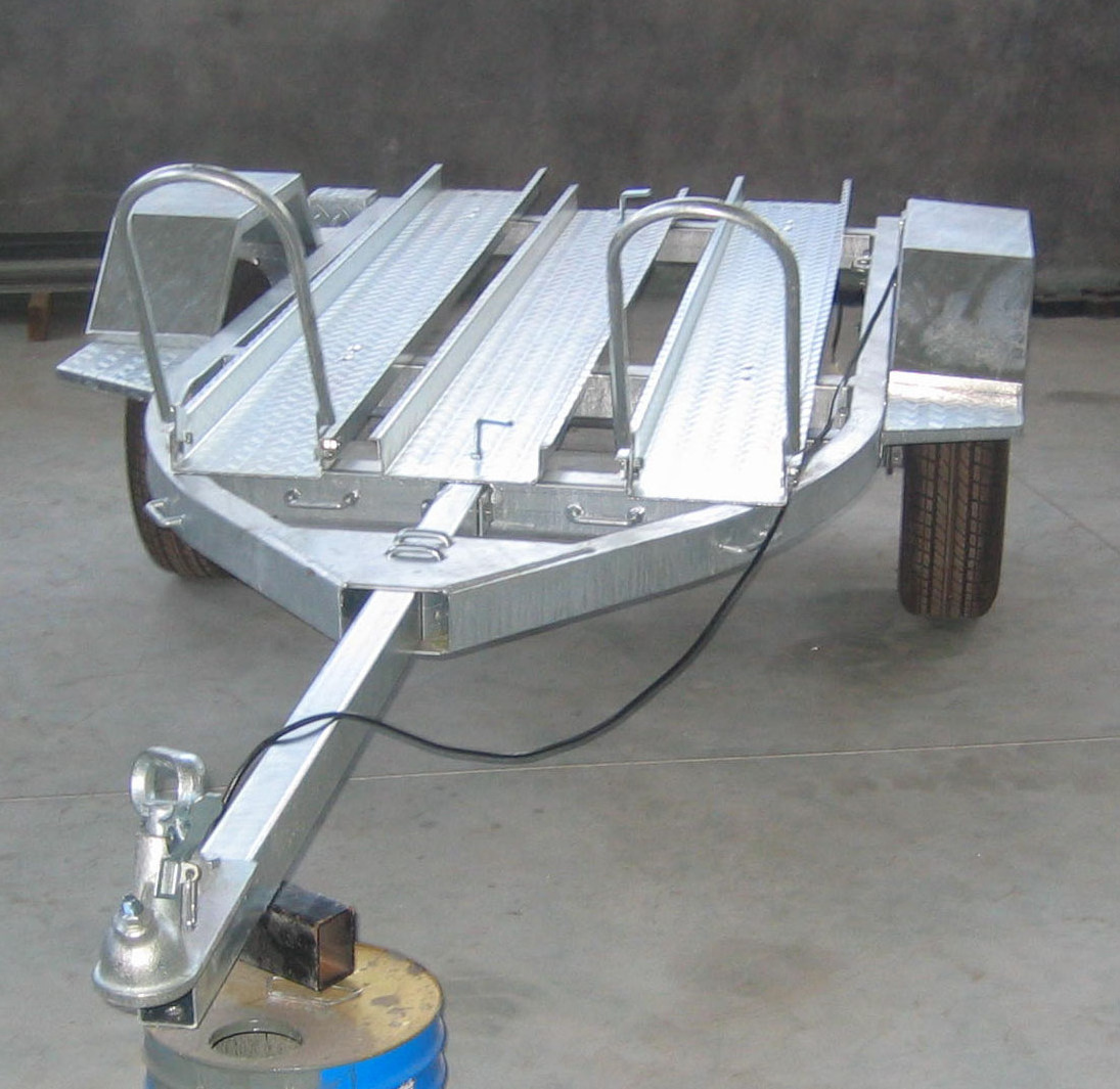 Hot Dipped Galvanized 3 Rails Motorcycle Trailer/Motorbike Trailer