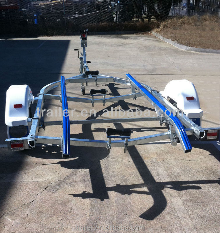 High Quality Hot Dipped Galvanized Jet Ski Trailer Used Loading Boat  inflatable boat trailer