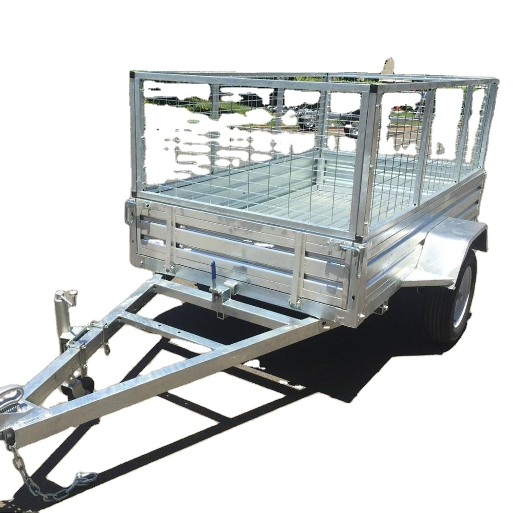 2021 Hot Dipped Galvanized 3x5 4x6 4x7 5x8 5x10 6x12 Cage Box Utility ATV Car Truck Farm Trailer