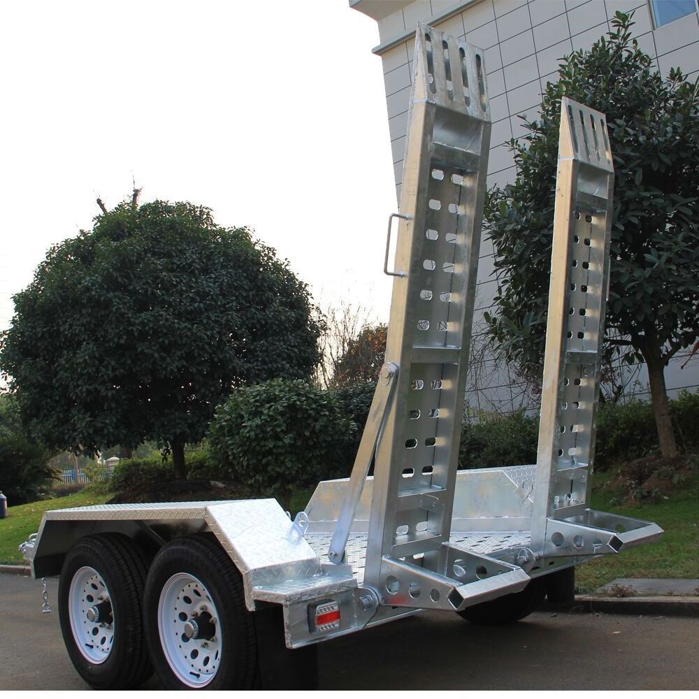 7x4 8 x 4 heavy duty  galvanized  Scissor Lift/ digger / excavator / car  trailer