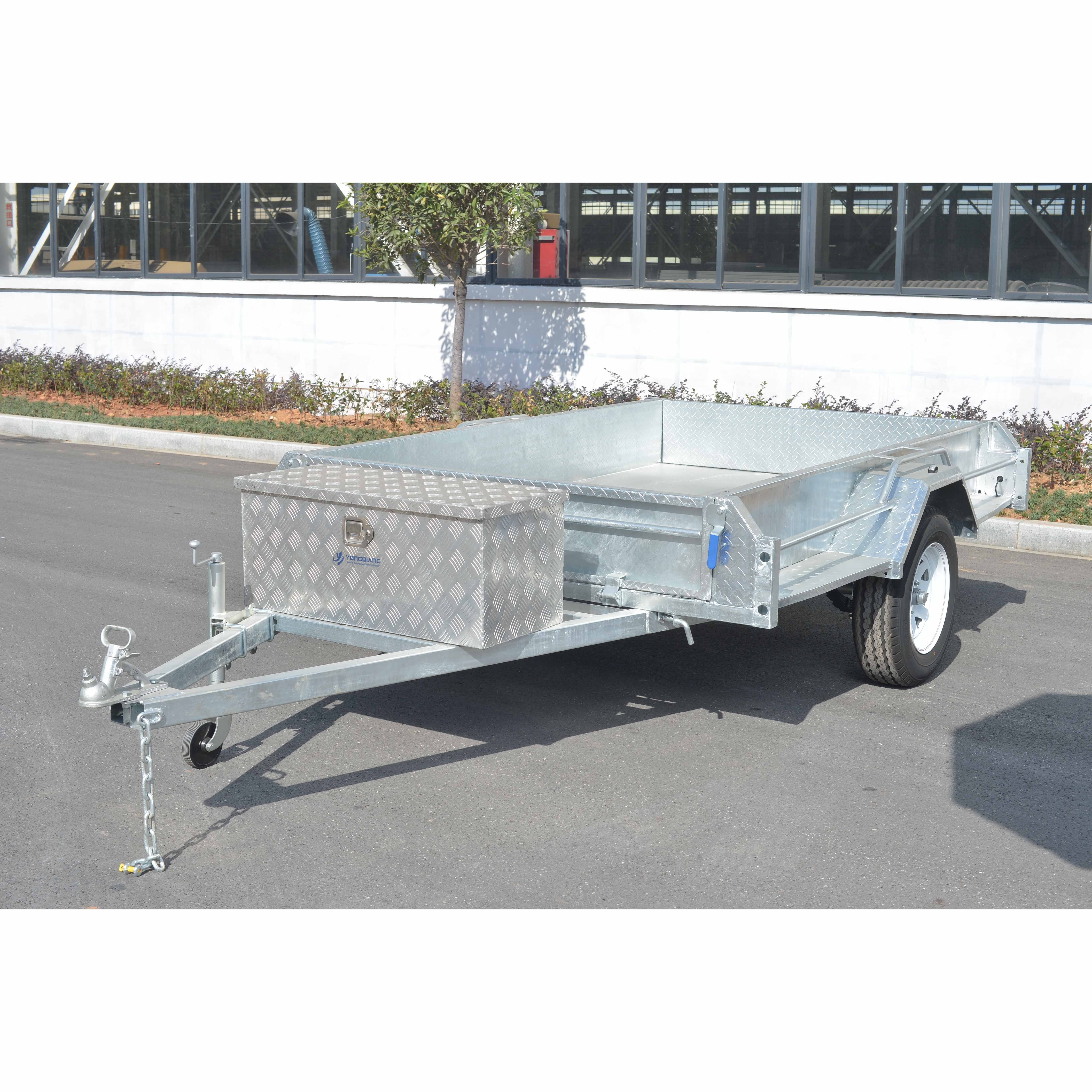 2024 NEW  7x4 7x5 8x5 10X5  Hot Dipped Galvanized farm cage trailer