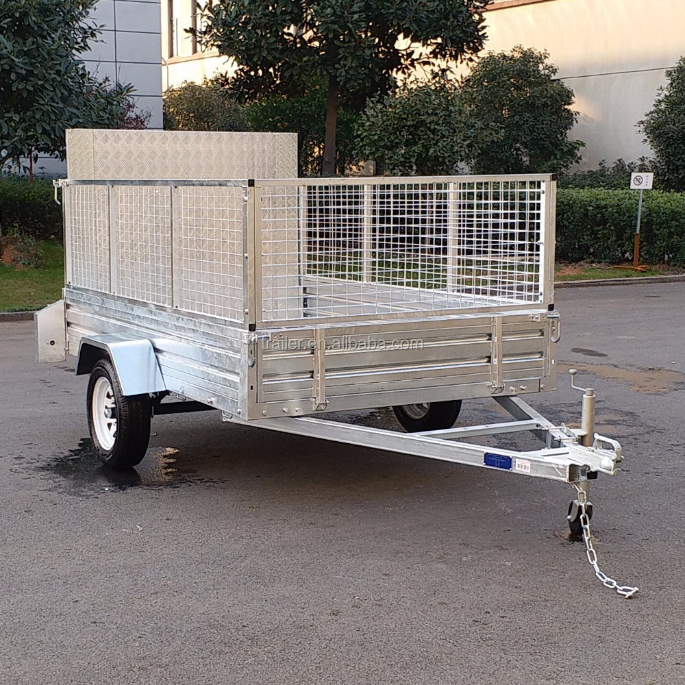 2021 Hot Dipped Galvanized 3x5 4x6 4x7 5x8 5x10 6x12 Cage Box Utility ATV Car Truck Farm Trailer