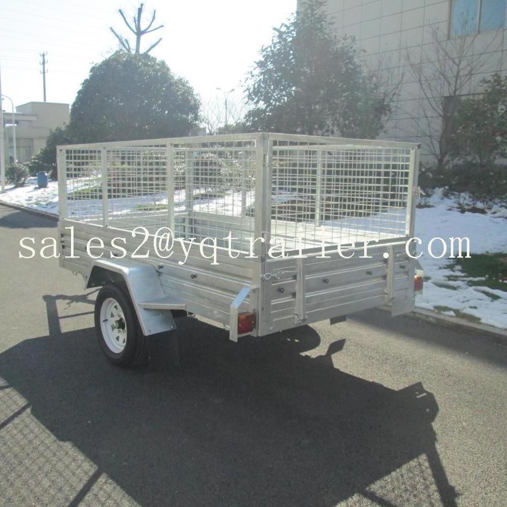 Hot Dip Galvanized 7x4 6x4 7x5 8x5 5x3 Cage Box Utility ATV Farm Car Truck Trailer