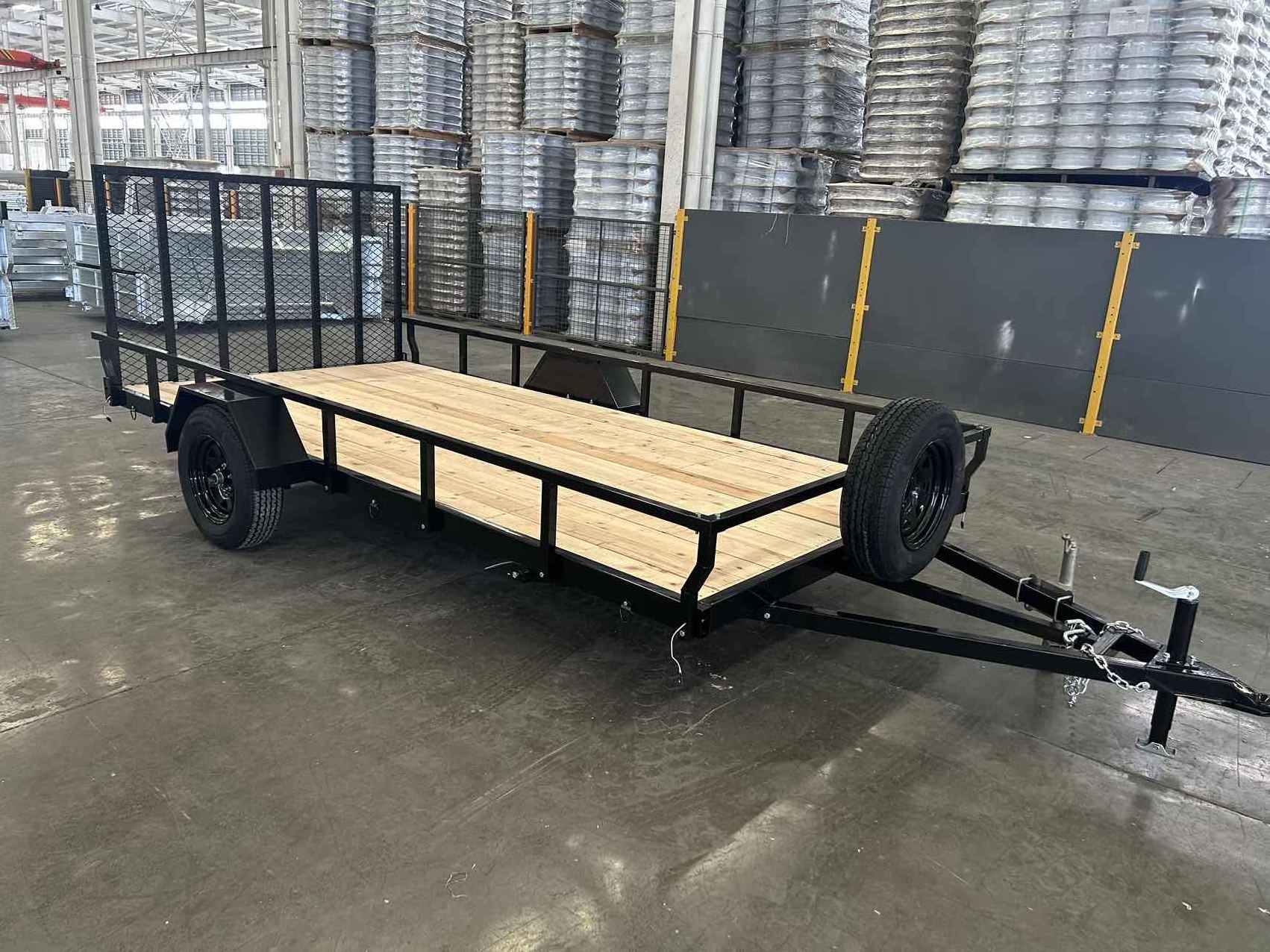 ECONOMY 5X8 SINGLE AXLE UTILITY TRAILER WITH RAMP GATE