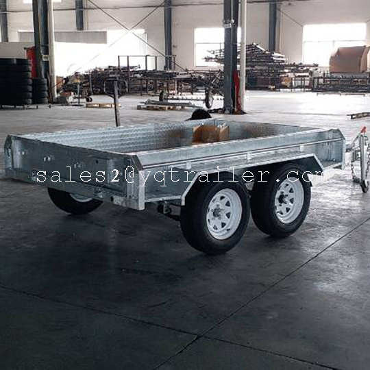 8x5 8x6 10x5 10x6 12x6 Heavy Duty Dual Axle Tandem Box Cage Trailer