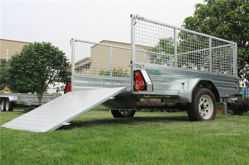 hot sale !!!!7x4 hot dipped galvanized aluminium ramp cage  trailer