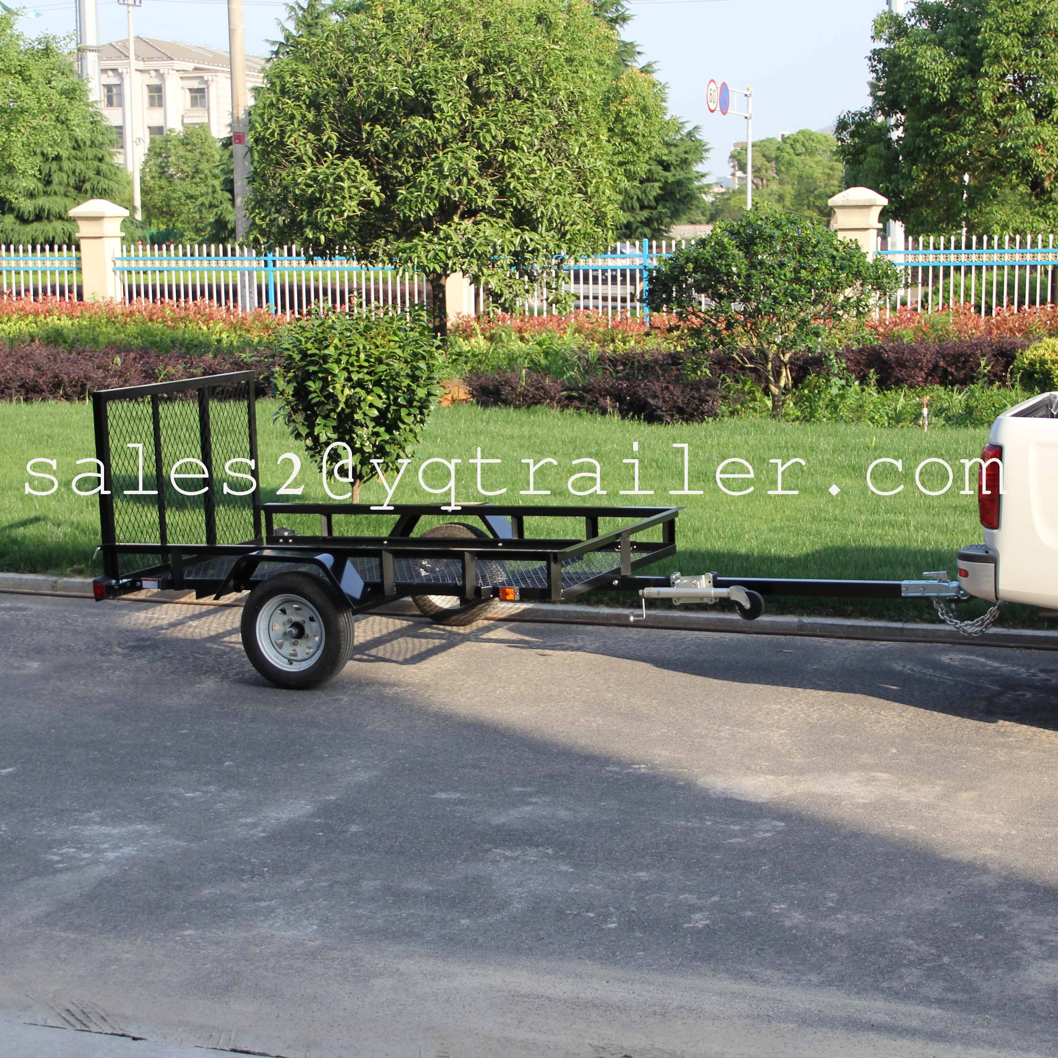 4x6 5x8 5x10 6x12 Premium Powder Coated Landscape ATV Utility Car Trailer for sale