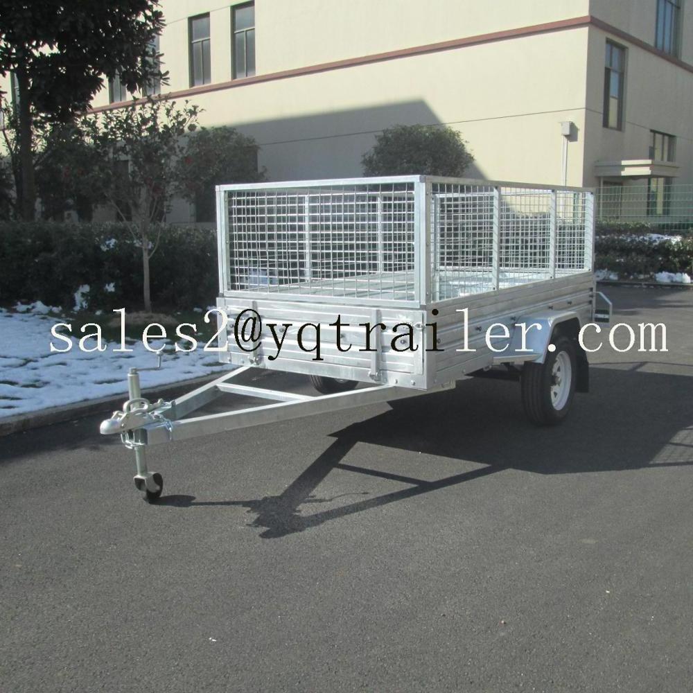 Hot Dip Galvanized 7x4 6x4 7x5 8x5 5x3 Cage Box Utility ATV Farm Car Truck Trailer