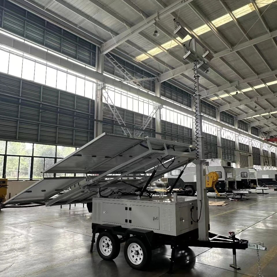 OEM  solar light trailers solar power trailer/energy storage trailer