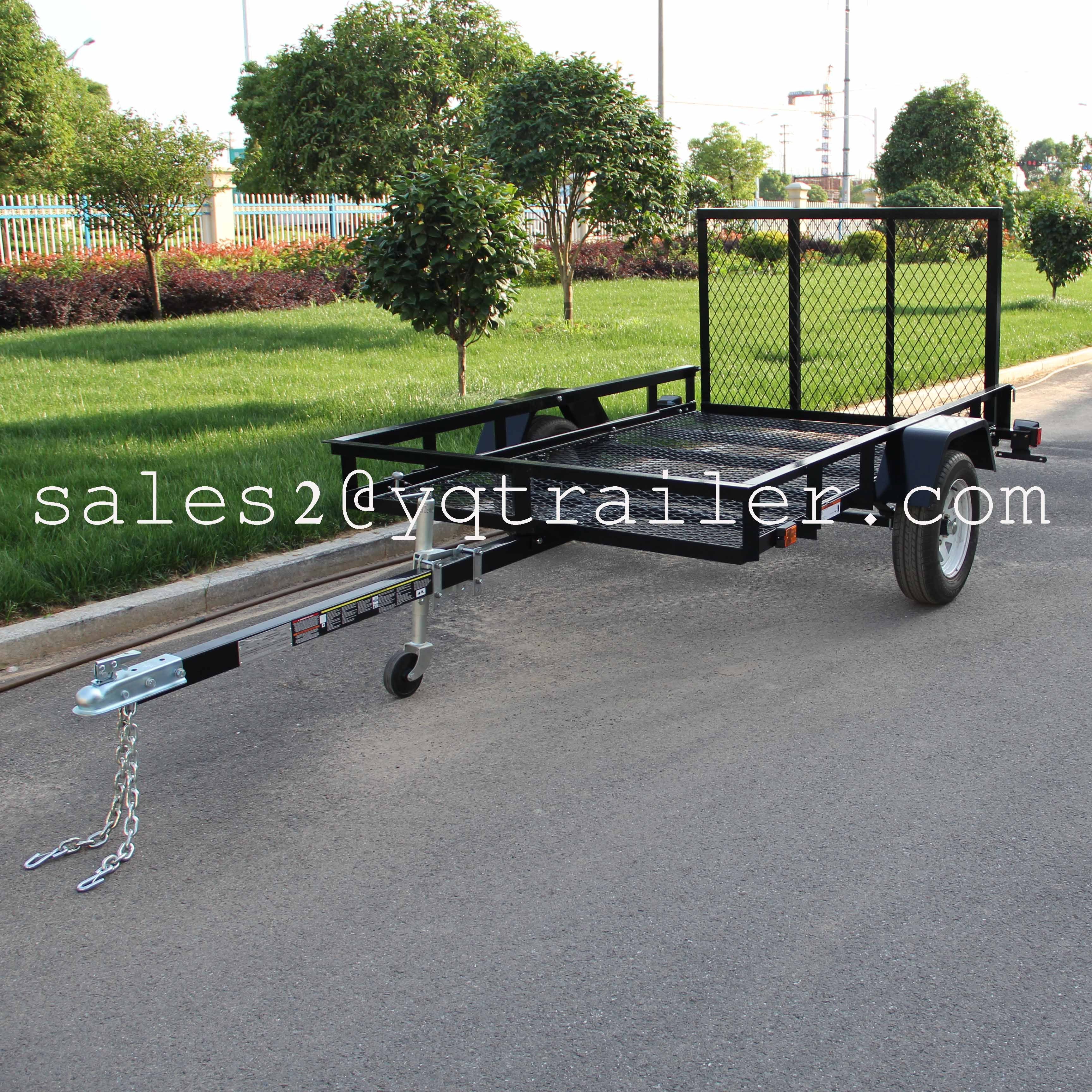 4x6 5x8 5x10 6x12 Premium Powder Coated Landscape ATV Utility Car Trailer for sale