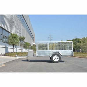 2024 NEW  7x4 7x5 8x5 10X5  Hot Dipped Galvanized farm cage trailer