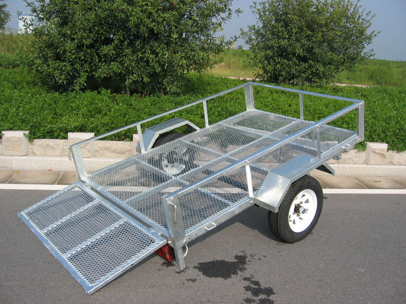 2023 HOT SALES ECONOMY 5X8 SINGLE AXLE UTILITY TRAILER WITH RAMP GATE