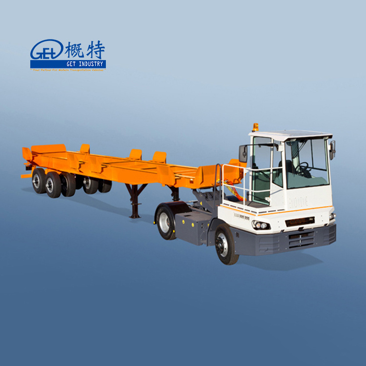 40ft 45ft 53ft Skeleton Heavy Duty Semi ISO Container Chassis For container Transit in Terminal