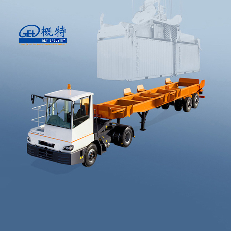 40ft 45ft 53ft Skeleton Heavy Duty Semi ISO Container Chassis For container Transit in Terminal