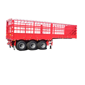 Hot Sale Utility Bulk Sugar Cane Transport 40t 60 Ton 3 Axle Fence Semi Trailer Factory Price