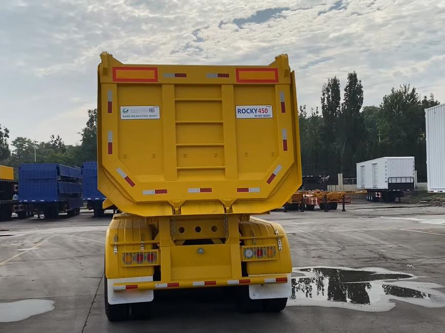 Made in China rear dump semi-trailer for sale rear dump semi trailer tipping trailer with high quality