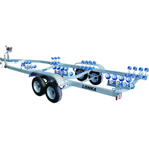 2023 Wholesale Manufacturer Heavy duty Boat roller trailer aluminium boat trailer