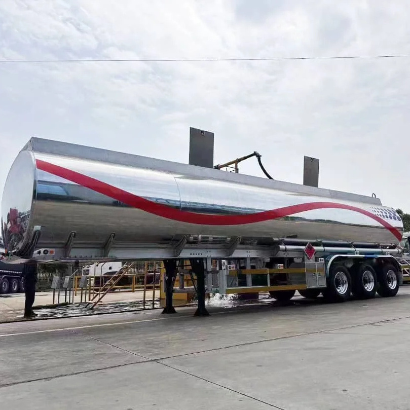 Aluminum Tanker Semi Truck Trailer Dry Fly Ash Cement Bulk Tank Powder Tanker Trailer Dry Powder Bulk Cement Material