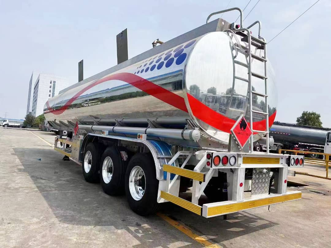 Aluminum Tanker Semi Truck Trailer Dry Fly Ash Cement Bulk Tank Powder Tanker Trailer Dry Powder Bulk Cement Material