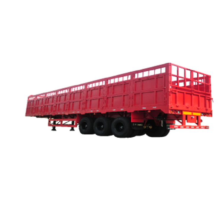 China Factory Sale Dump Truck 60 Cubic Meter Side Hydraulic Tipper Trailer