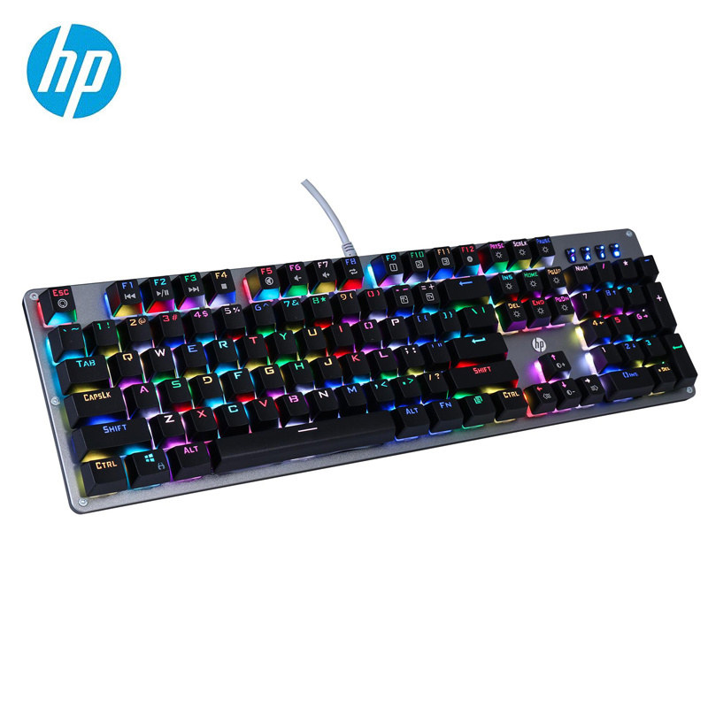 GK100 Mechanical Keyboard Gaming 104 Keys Color Backlit Metal Board GK100 N Key Rollover Keyboard Brown Switch