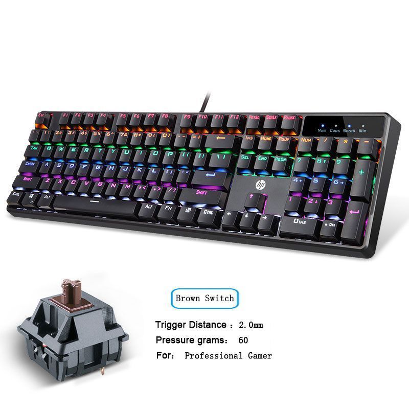 Mechanical Keyboard Laptop Computer Gaming Cherry Switch offer Wired Keyboard Mouse for gift 104 Keys Keyboard Gamesir  Teclado