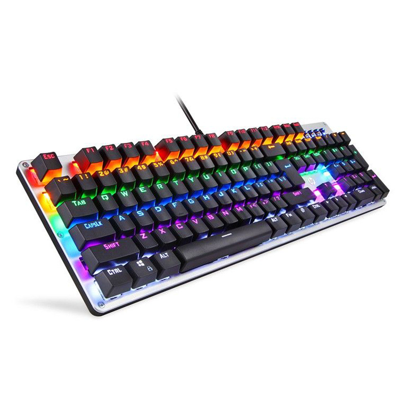 GK100 Mechanical Keyboard Gaming 104 Keys Color Backlit Metal Board GK100 N Key Rollover Keyboard Brown Switch