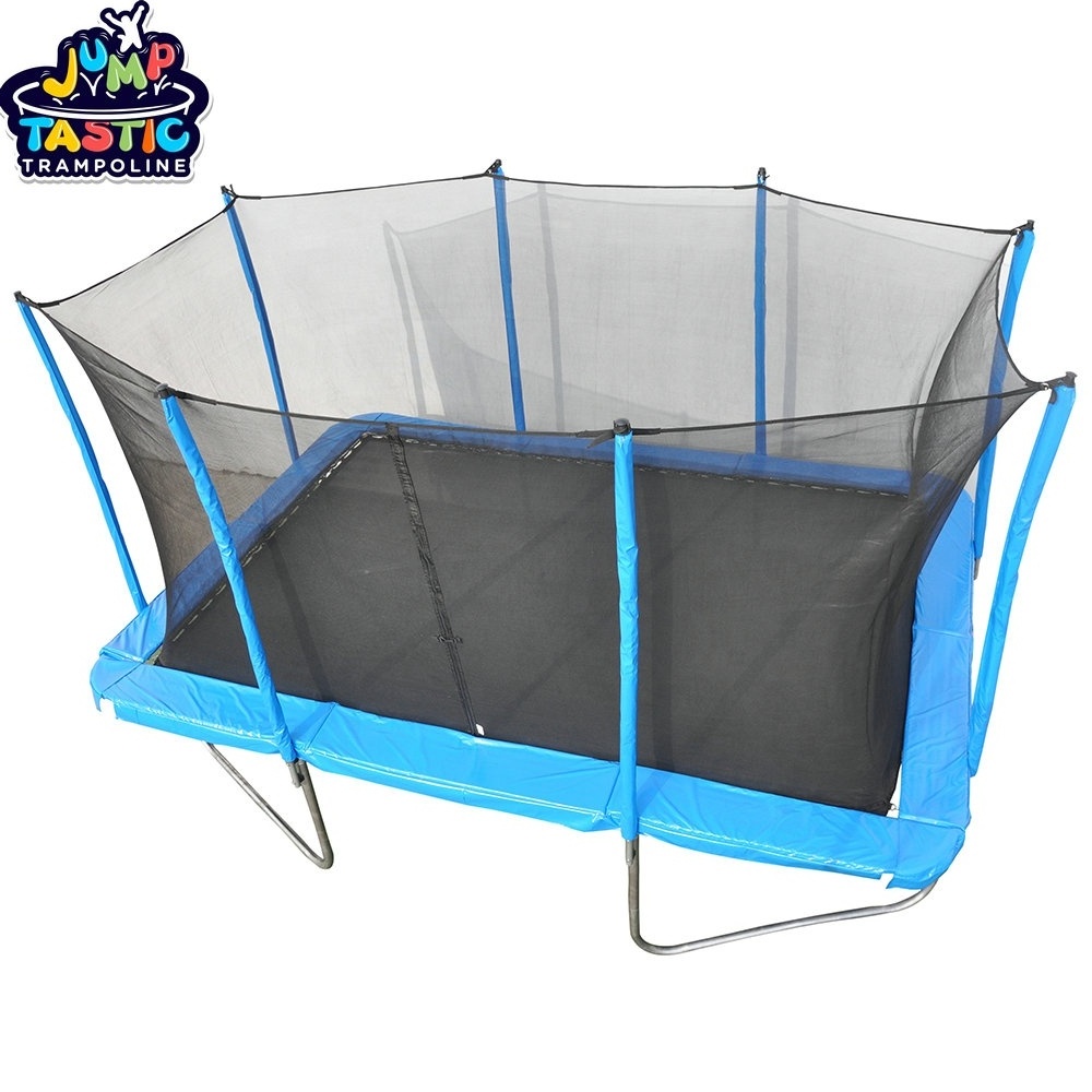 Wholesale Black Trampoline Fabric PP Trampoline Fabric Green Blue OEM Customized rectangle trampoline 10x14