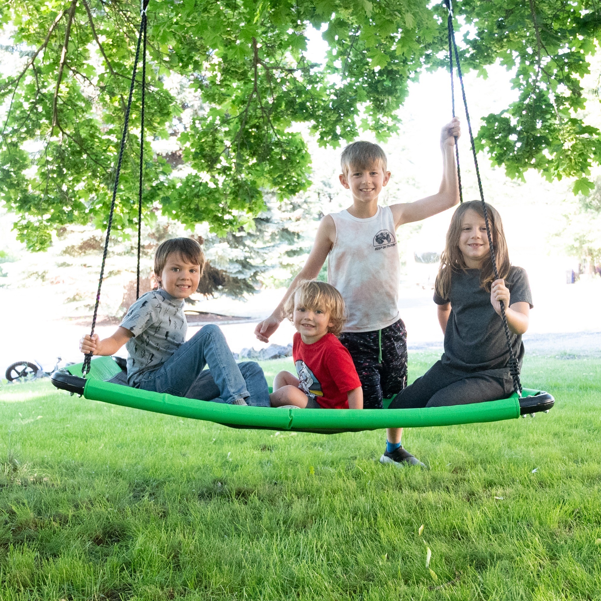 Hanging Platform Rope Tree Swing