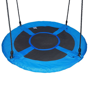 Hot sale  40" outdoor round  disc nest rope hanging tree swing