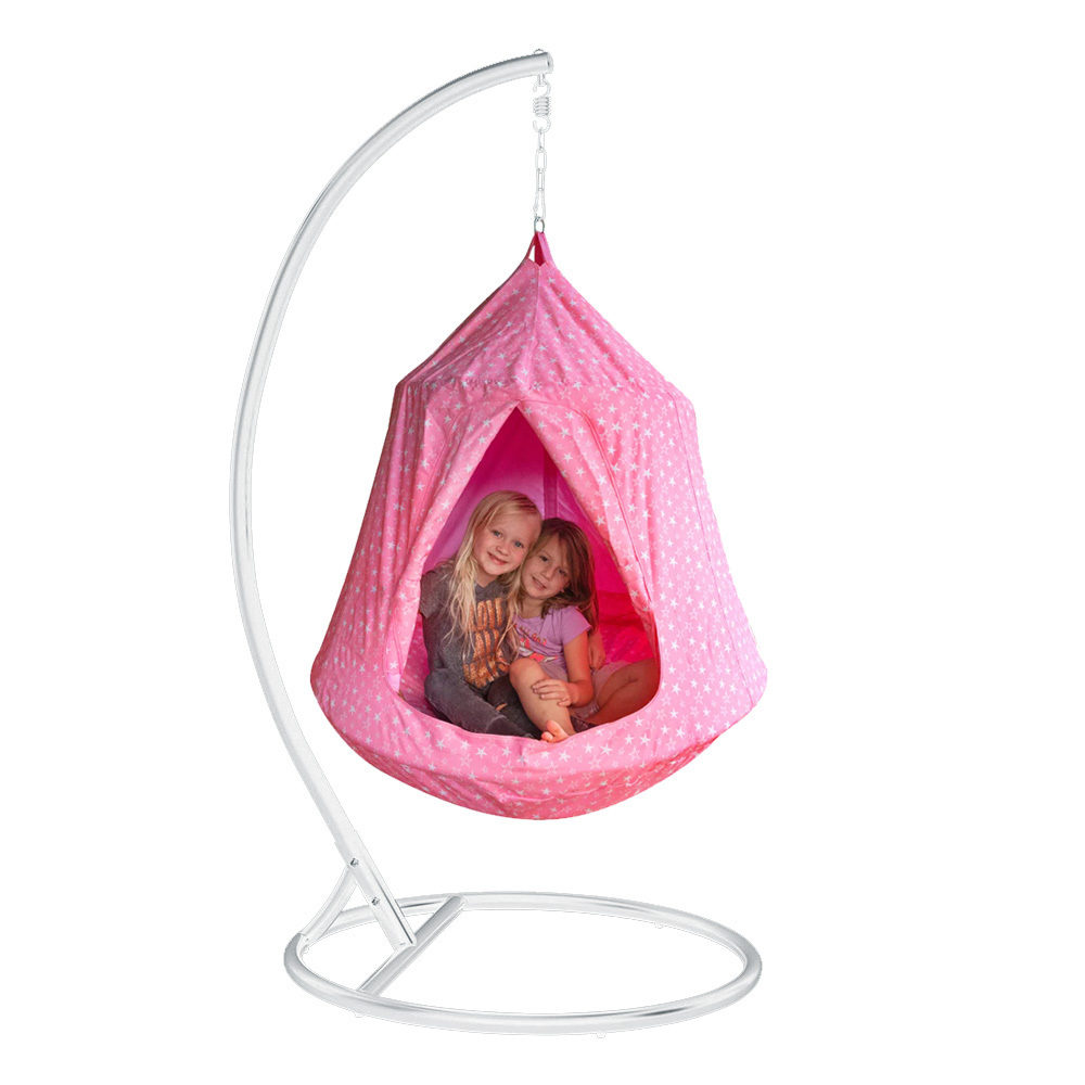 Outdoor Hanging Hammock Garden Egg Chair Patio Swing Chair with Stand Indoor Egg Chair with Cushion