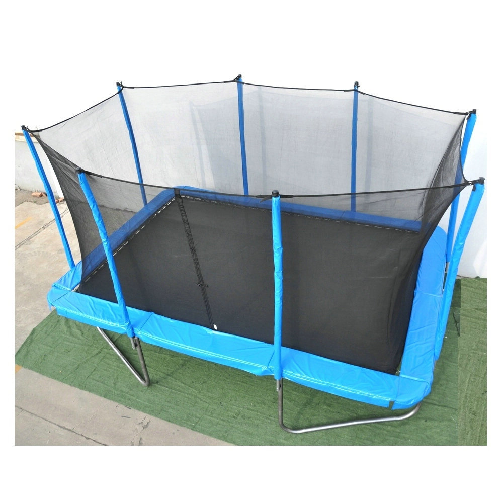 Wholesale Black Trampoline Fabric PP Trampoline Fabric Green Blue OEM Customized rectangle trampoline 10x14