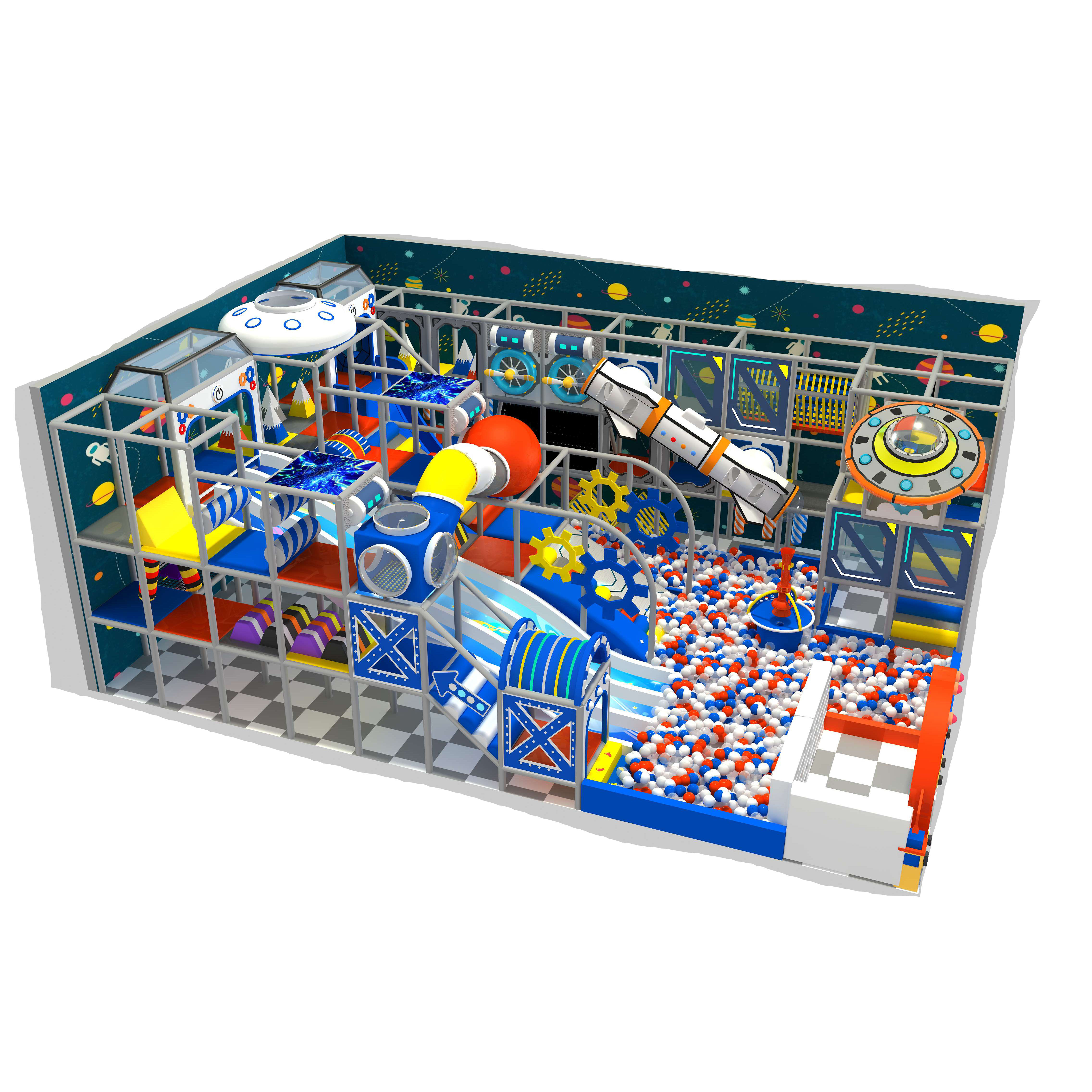 Outer Space Style Custom Kids Sports Playground Indoor Play Center Indoor Playground equipment for children