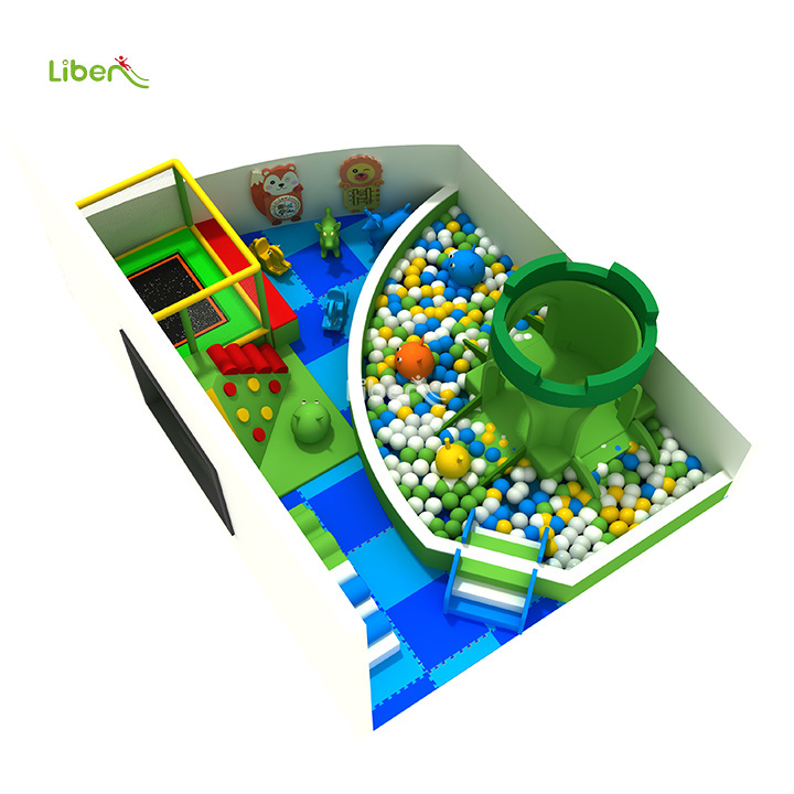 Liben Small Indoor Soft Play  Ball Pool Slide  Kids indoor playground Soft Play Equipment for Sale