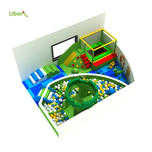 Liben Small Indoor Soft Play  Ball Pool Slide  Kids indoor playground Soft Play Equipment for Sale