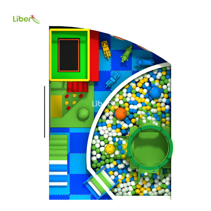 Liben Small Indoor Soft Play  Ball Pool Slide  Kids indoor playground Soft Play Equipment for Sale