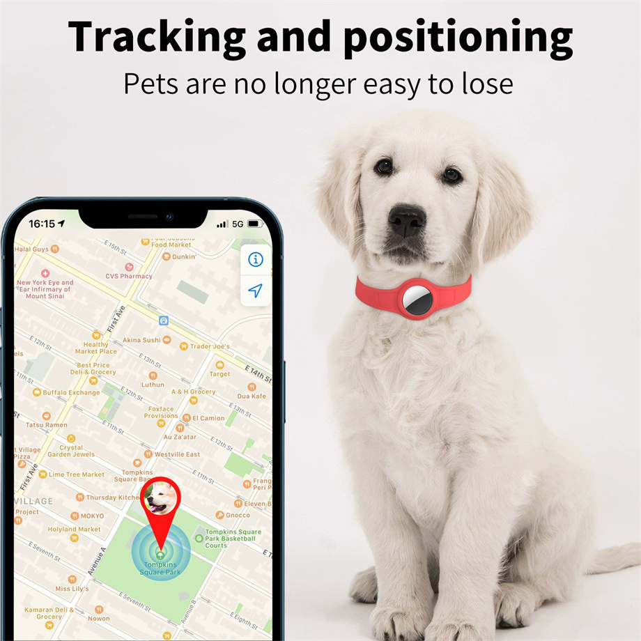 GPS Finder Global Positioning Locater Silicone Protective Case Pet Loss Prevention Positioning Collar