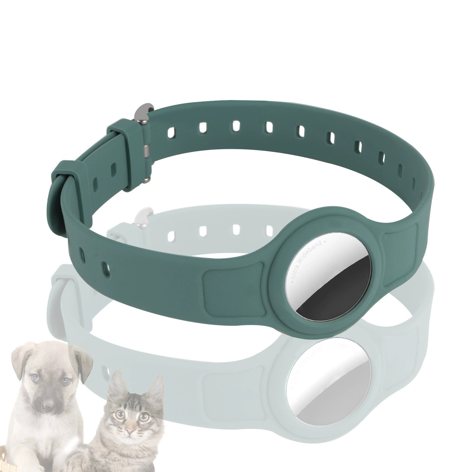 GPS Finder Global Positioning Locater Silicone Protective Case Pet Loss Prevention Positioning Collar