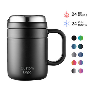 Tafuco 500 Ml Insulated Stainless Steel Vacuum Thermo Coffee Mug Cup With Strainer