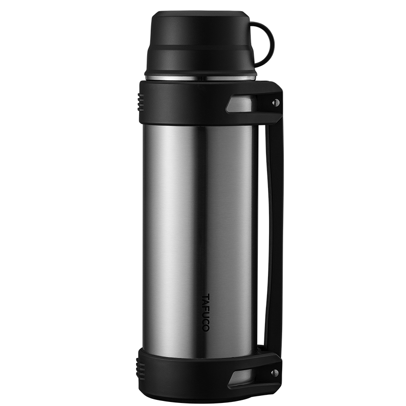 1.5L large capacity stainless steel double wall vacuum outdoor camping thermos travel pot with belt