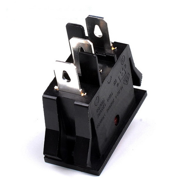 High quality Tranquer square head 3 pin on off boat switch Tr-012C KCD1 illuminated round SPST rocker switch