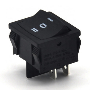 DPDT ON OFF ON 6PIN Single Pole Rocker Switch T125/55 With 220V 10A DPDT non illuminated 3 step rocker switch