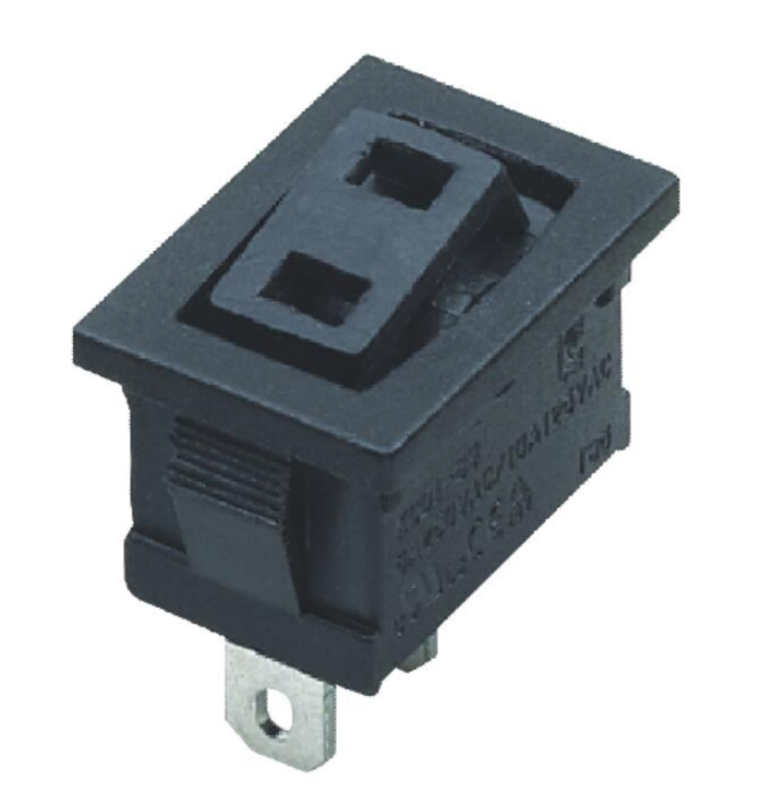 10A 250V SPST On Off 2 Pin Non-Illuminated Rocker Switch T125