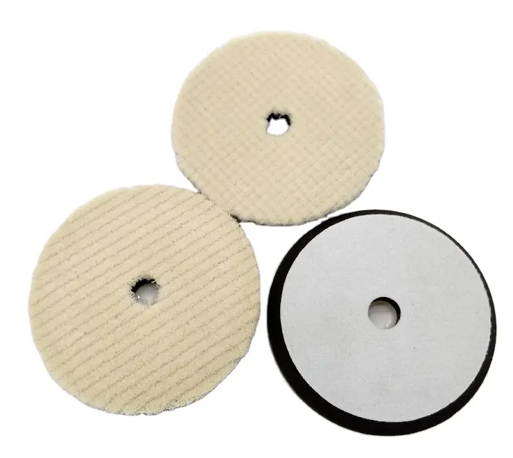 Light Cutting Car Polishing Wool Pad 5/6/7 Nature Wool Polishing Pad Protective Foam Padding