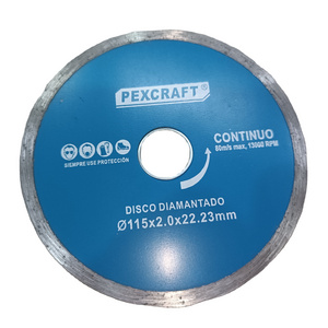 cold press Continuous Rim Diamond Cutting Saw Blade Wheel  for Marble Tile Creamic Wet Cutting