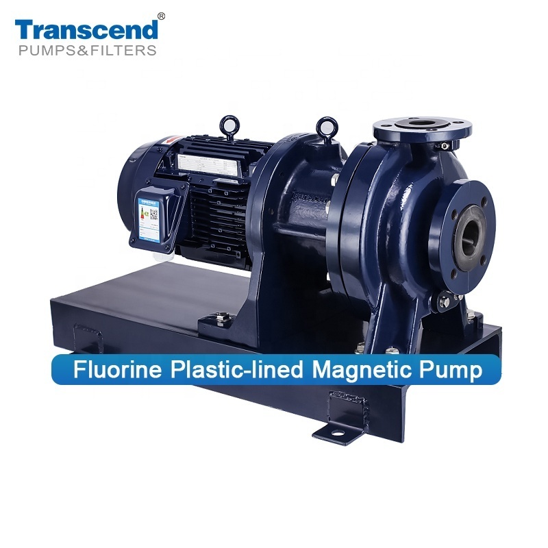 Transcend CFRETFE Lined Magnetic Dive Centrifugal Pump Industrial Horizontal Chemical Liquid Resistant Circulating Pumps