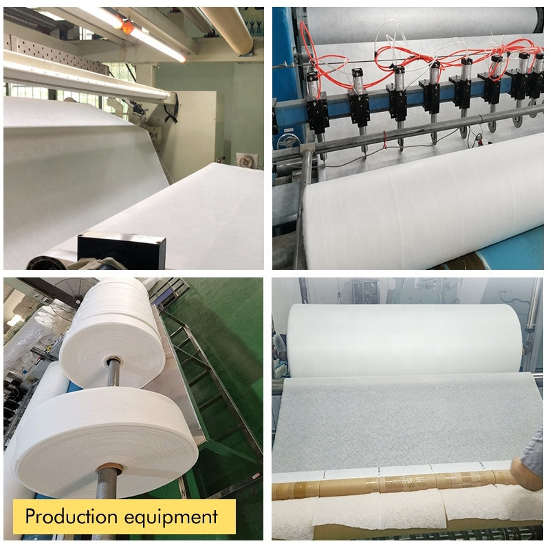 High quality breathable non woven hot air filter cotton nonwoven fabric